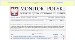 Desktop Screenshot of monitorpolski.gov.pl