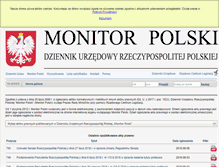 Tablet Screenshot of monitorpolski.gov.pl